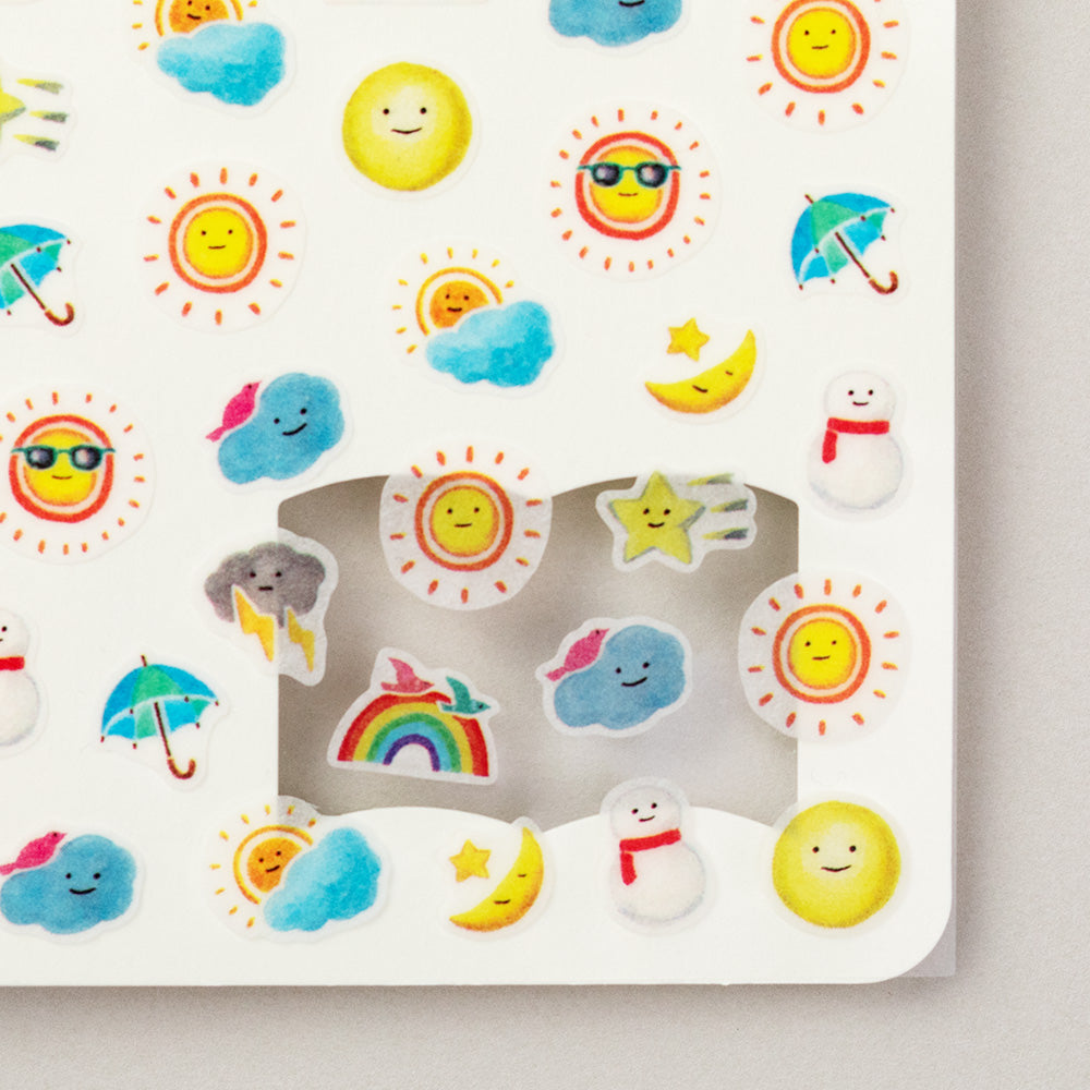 Midori Planner Stickers - Removable - Mood - Weather