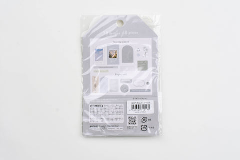 Q-Lia Typory Flake Stickers - Gray