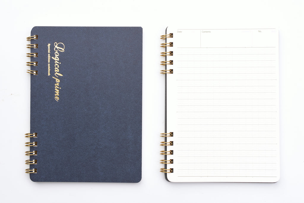 Logical Prime W Ring Notebook Plain (White) — NAKABAYASHI