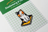 Plain Stationery Applique Patch Stationery and Cat