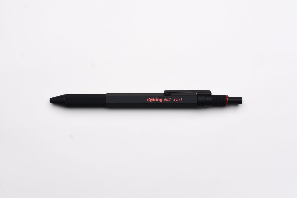rOtring 600 3-in-1 Ballpoint Multi Pen - Black – Yoseka Stationery