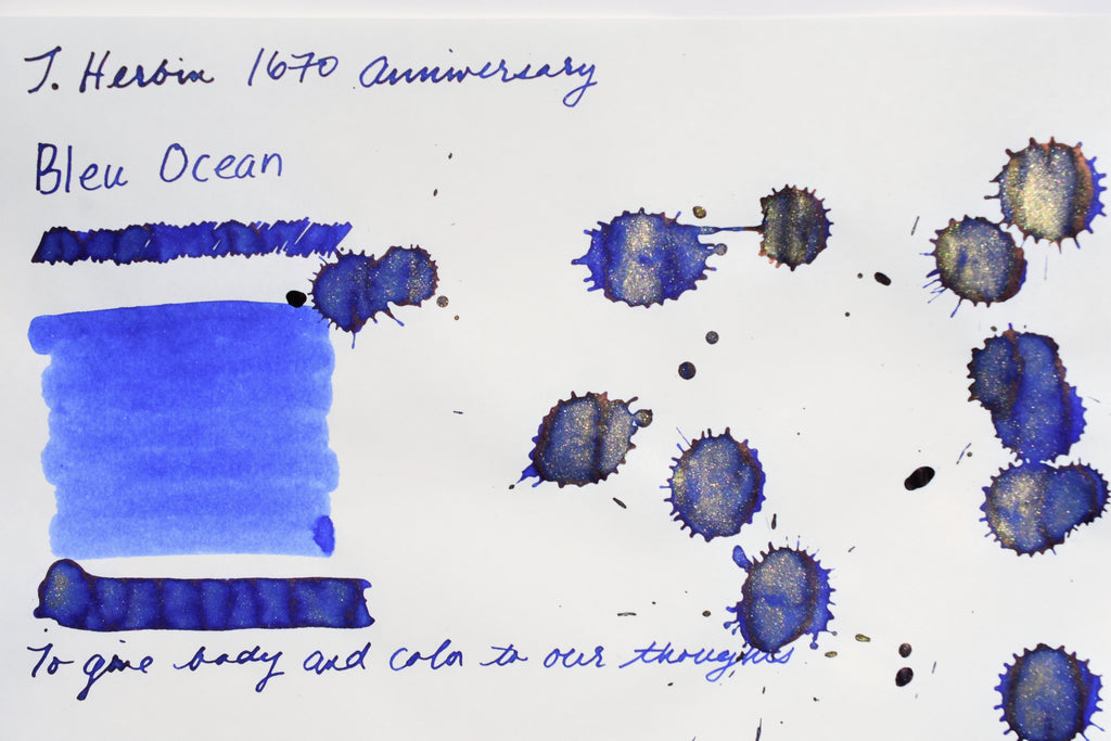 J. Herbin - 1670 Bleu Ocean - 50mL bottled ink – Yoseka Stationery