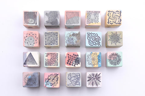 Dan Wei Industry - Cement Rubber Stamp - Abstract Patterns