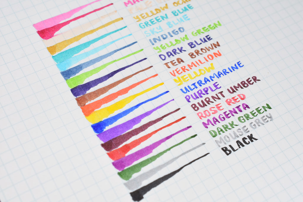 SAI Watercolor Brush Pen - 30 Color Set – Yoseka Stationery