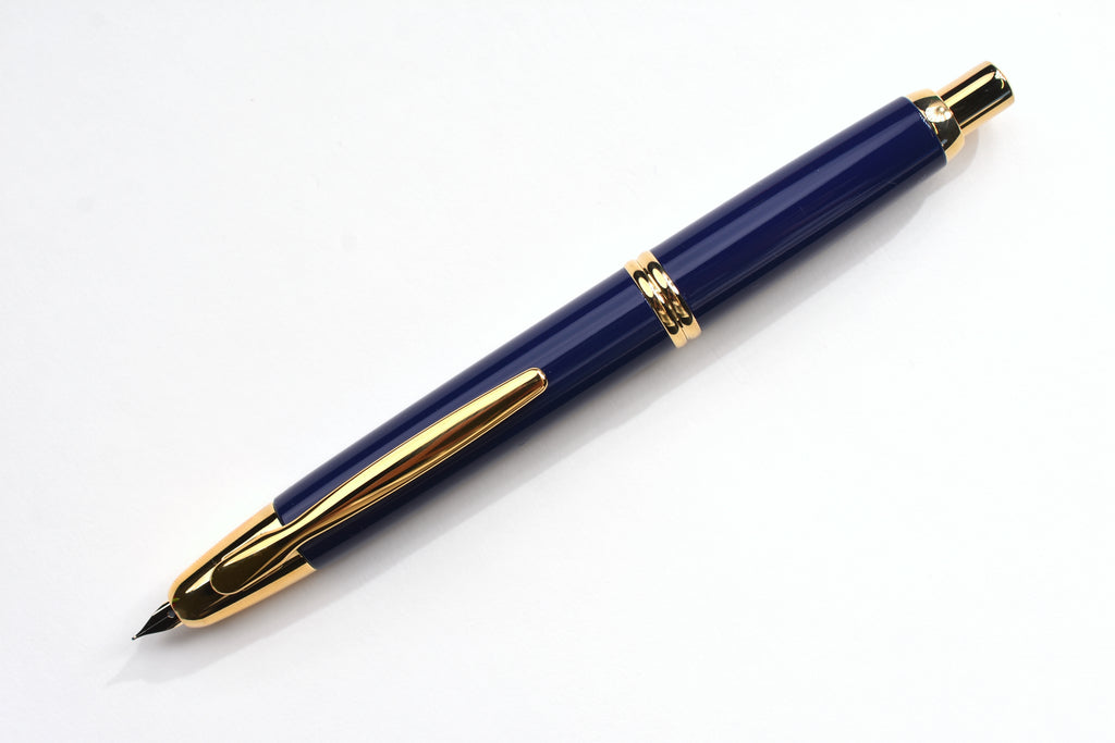 Pilot Vanishing Point - Blue - Gold Trim