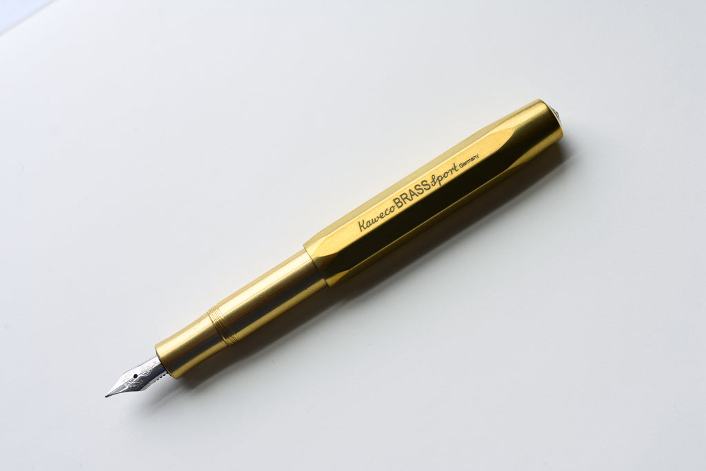 High quality brass Hexagon pocket travel Fountain Pen SPORT PEN Stationery