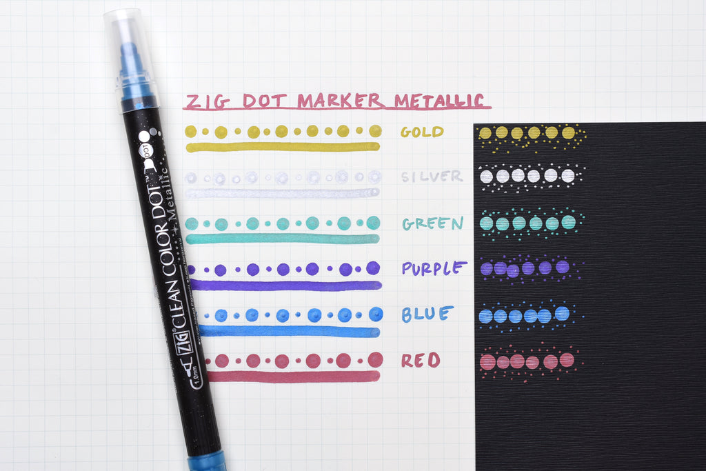 Kuretake Zig Clean Color Dot Double-Sided Marker, Blue Bonnet