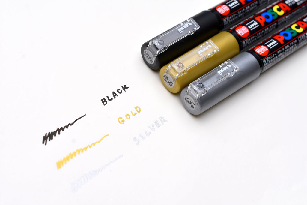 Pilot Gold & Silver Metallic Paint Marker - Medium – Yoseka Stationery