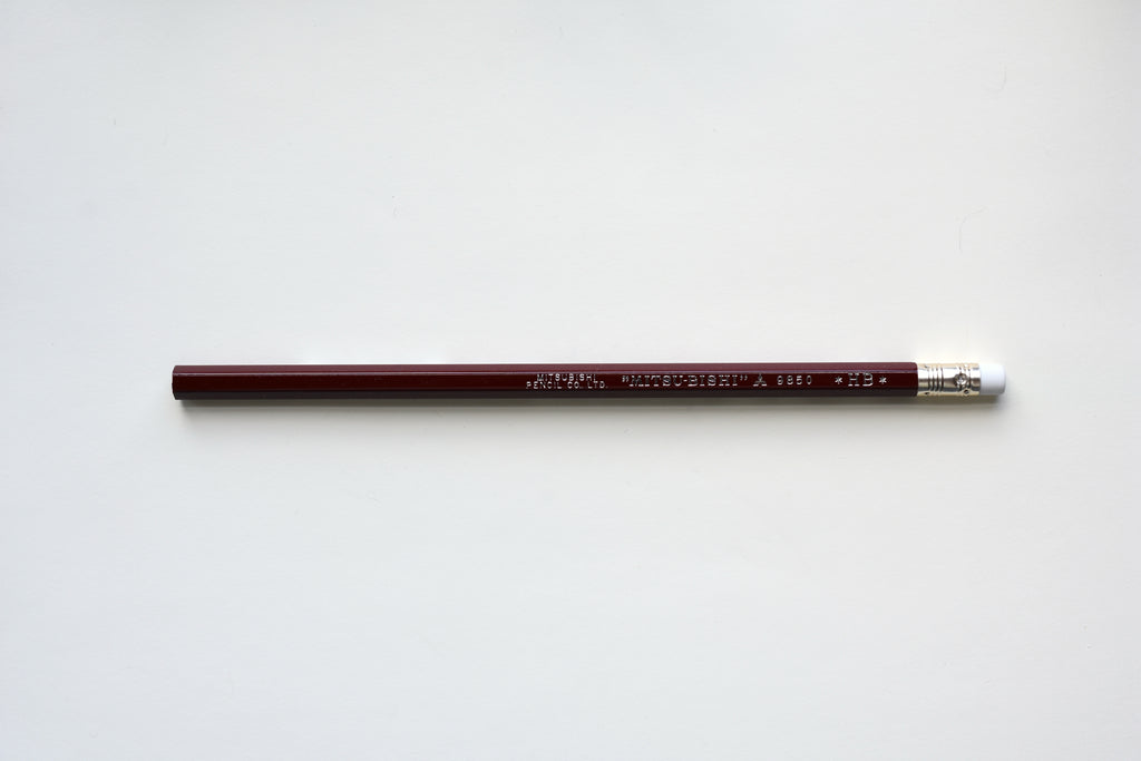 Mitsubishi 9850 Pencil w/ Eraser - HB