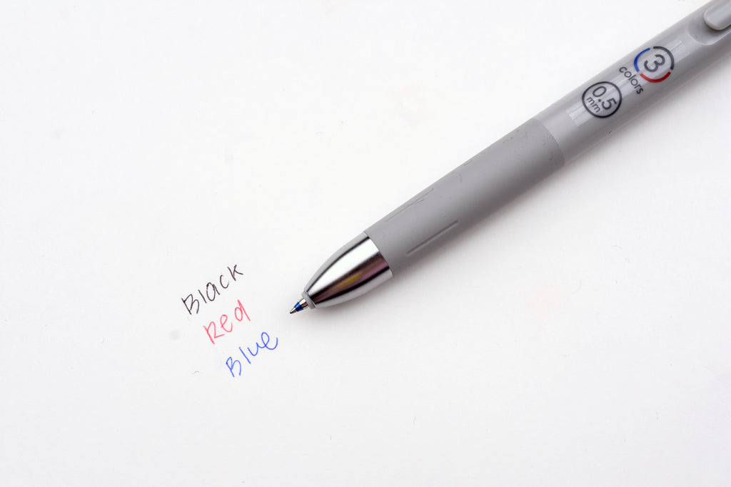 Zebra Blen 3C 3 Color Ballpoint Multi Pen - 0.5 mm - White