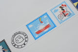 Kyupodo Cloud Top Post Office Washi Tape - Flying Machine