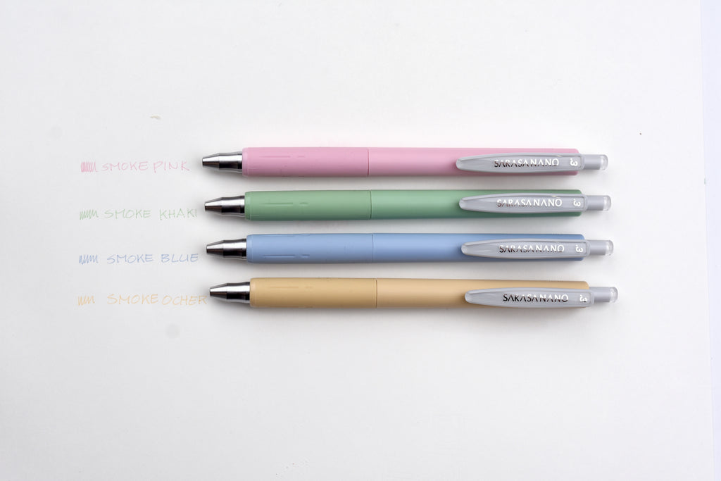 Zebra Sarasa Nano Gel Pen - 0.3 mm - 4 Color Set - Fun