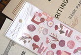 Scrapbook Collage Sticker - Red