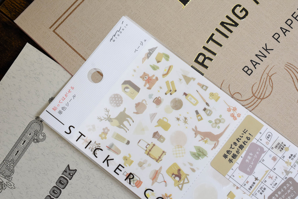 Midori Transfer Stickers for Journaling - Stamps – Yoseka Stationery