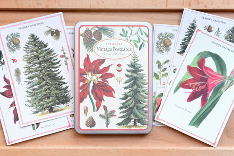 Christmas Botanica Vintage Postcards
