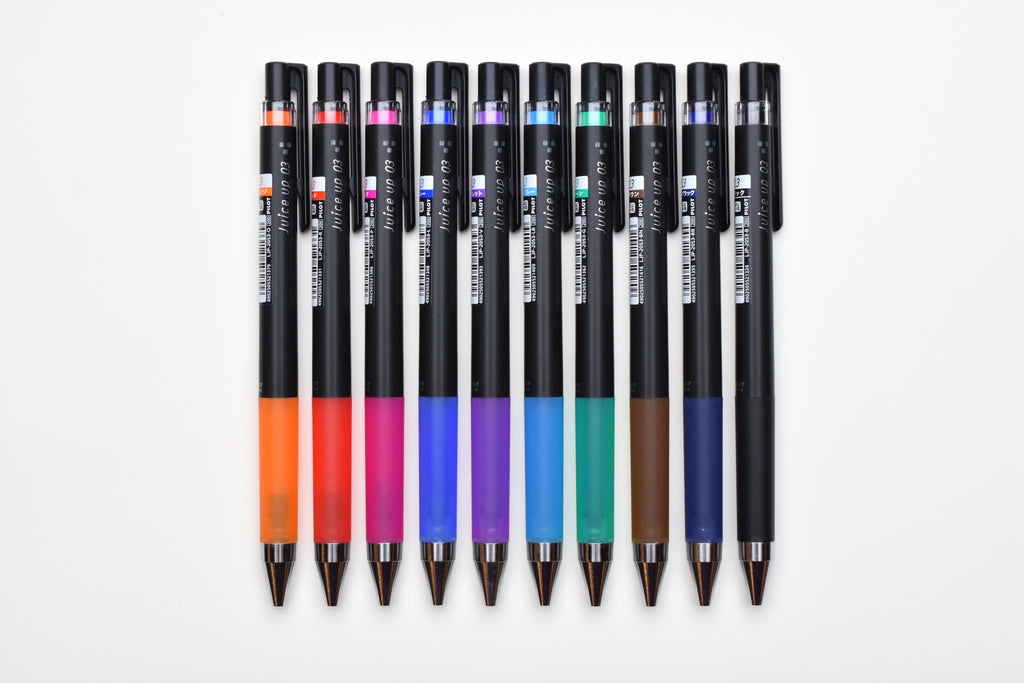 pilot juice up 03 retractable gel ink pen, hyper fine point 0.3mm,  ljp-20s3, 10 color set