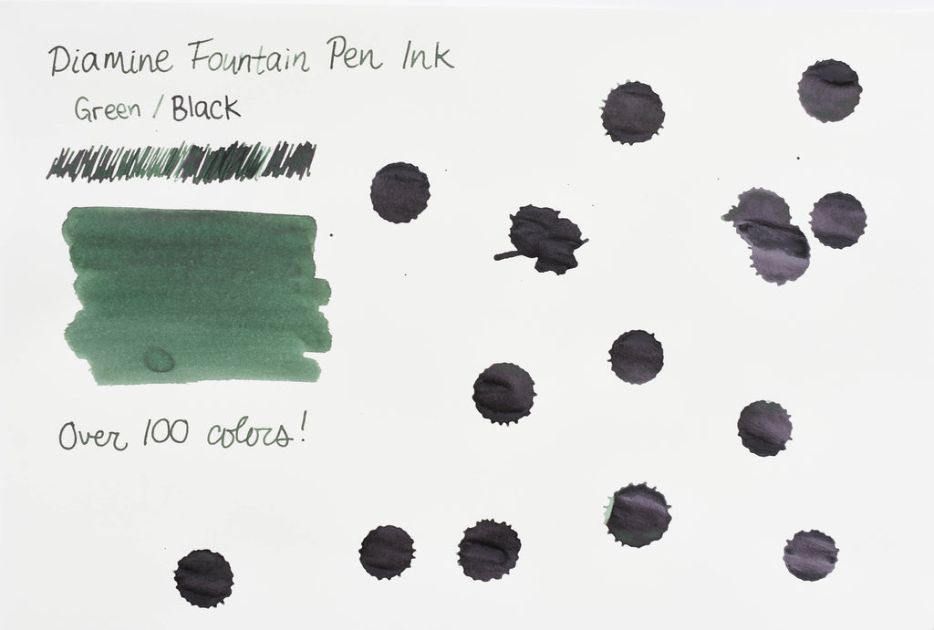 Diamine Green/Black - 80ml Bottled Ink – Atlas Stationers - View #3