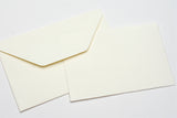 ROSSI Flat Deckled Edge Cards and Envelopes Ivory Set