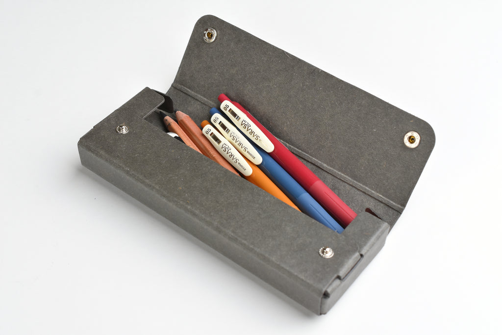 Midori Pulp Storage PASCO Pen Case - Reddish Brown
