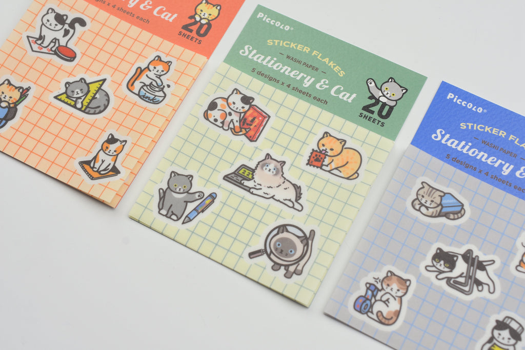 Cute Cat Bundle Washi Tape Sticky Note Sticker Sheet – Little Leaf  Stationery