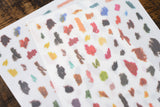 OURS x Hank Paint Dots Print-On Sticker