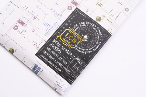 LCN Star Trails Mounted Rubber Stamp Set No. 1