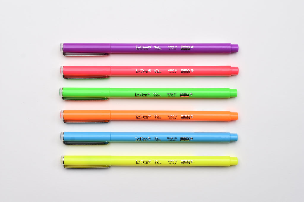 Marvy Le Pen Flex Brush Pen - Neon – Yoseka Stationery