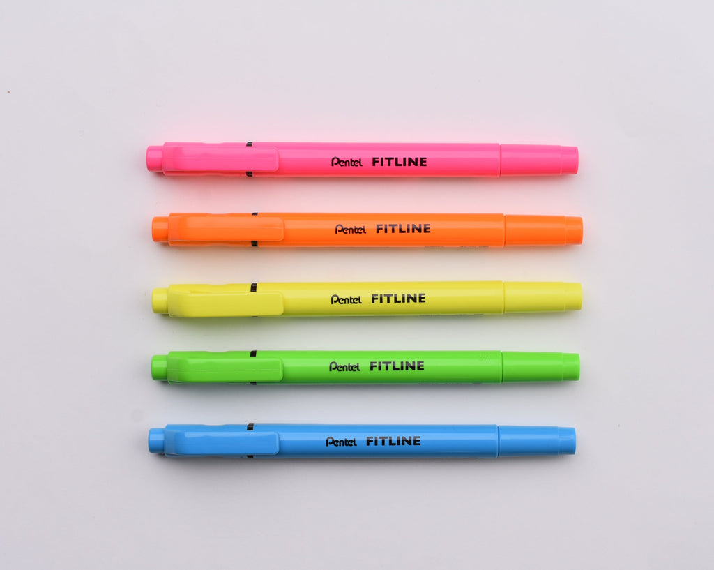 Staedtler Double-Sided Highlighter Pen - Brush / Chisel - Neon Yellow