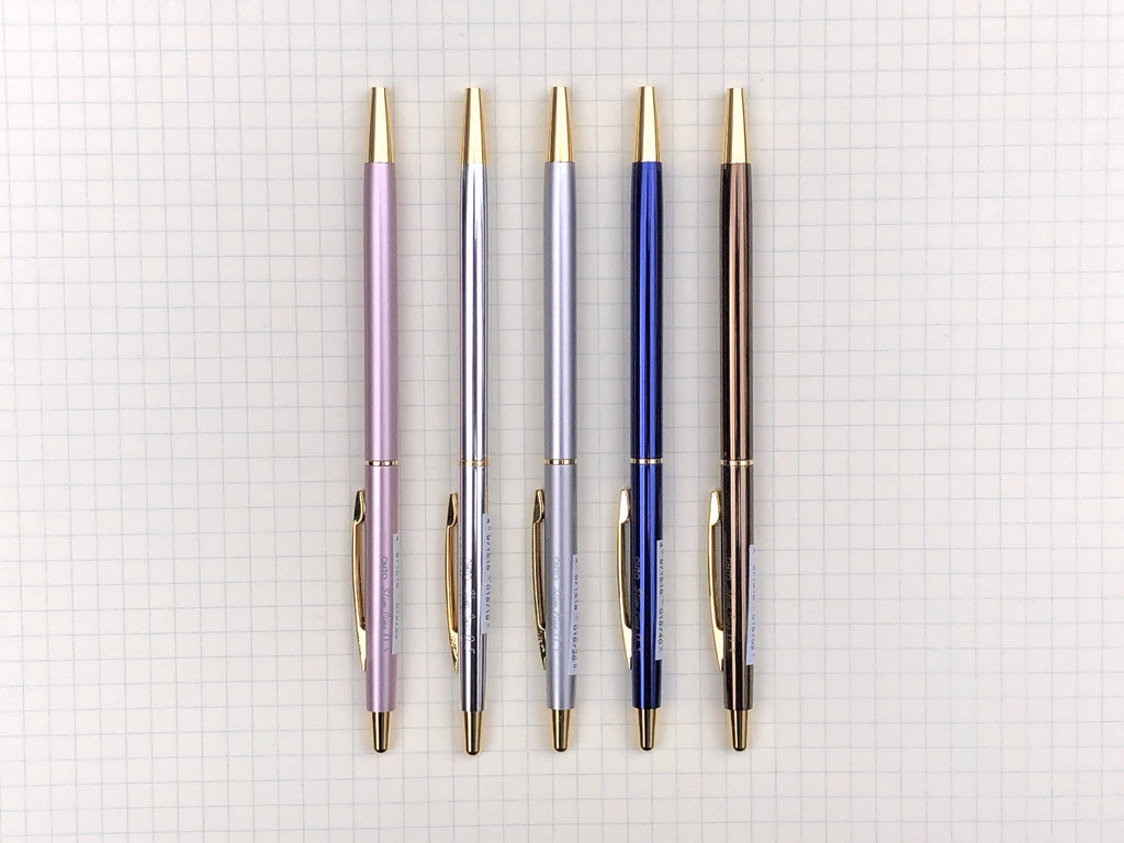 0.5mm Black Ink Slim Ballpoint Pen 10 Colors / Colorful Pens