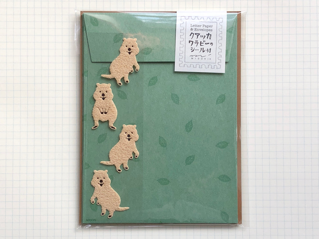 Midori Letter Writing Set with Animal Stickers - Polar Bear - Anderson  Pens, Inc.