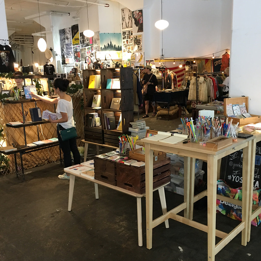 Opening weekend in SoHo. Yoseka wants to bring New York Asian stationery