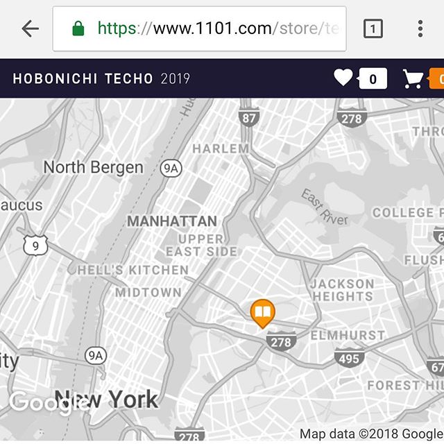 Proud to be the only store with Hobonichi planner in NY