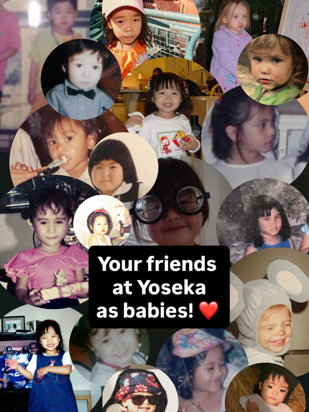 Your friends at Yoseka as babies!