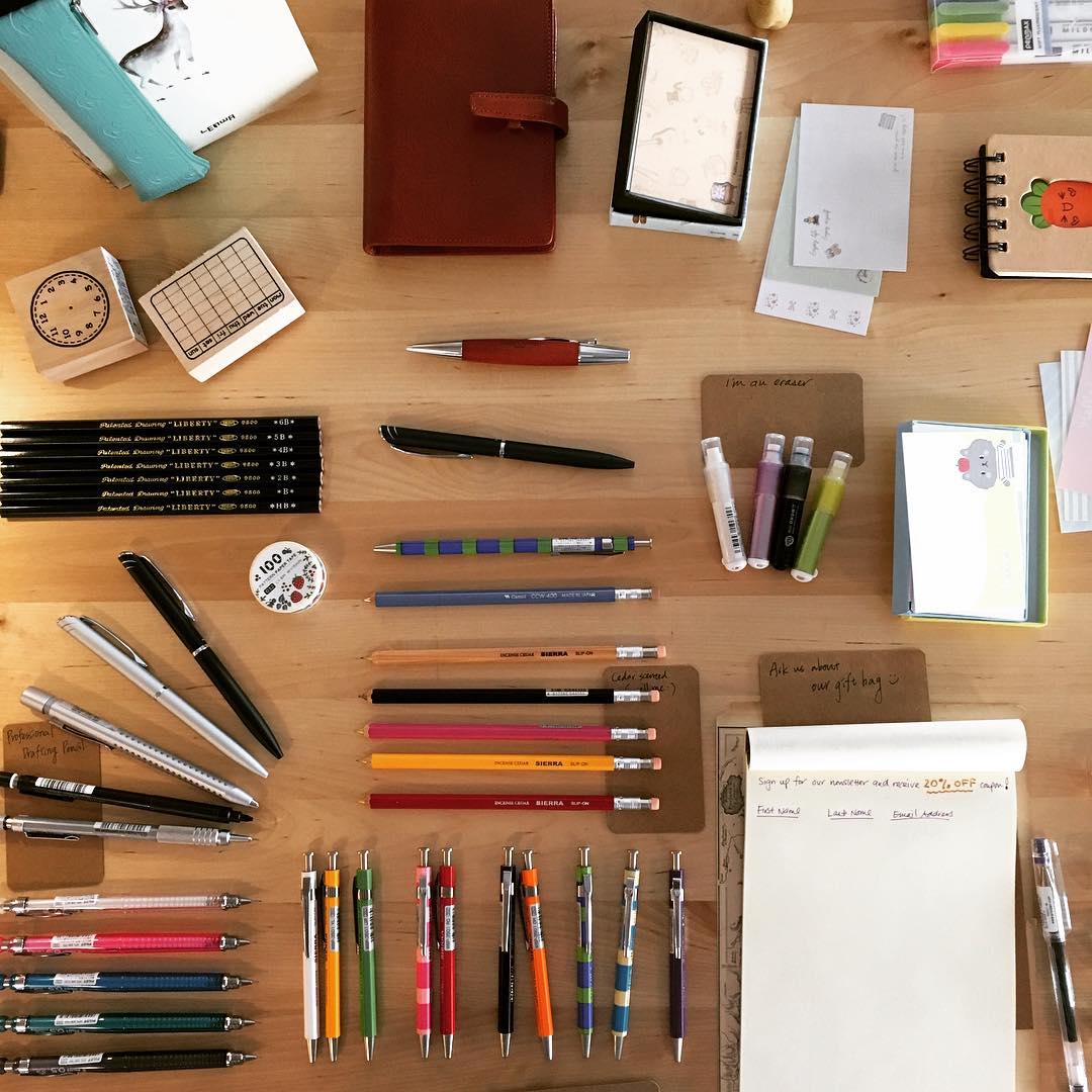 Stationery display this weekend at our SoHo pop up shop