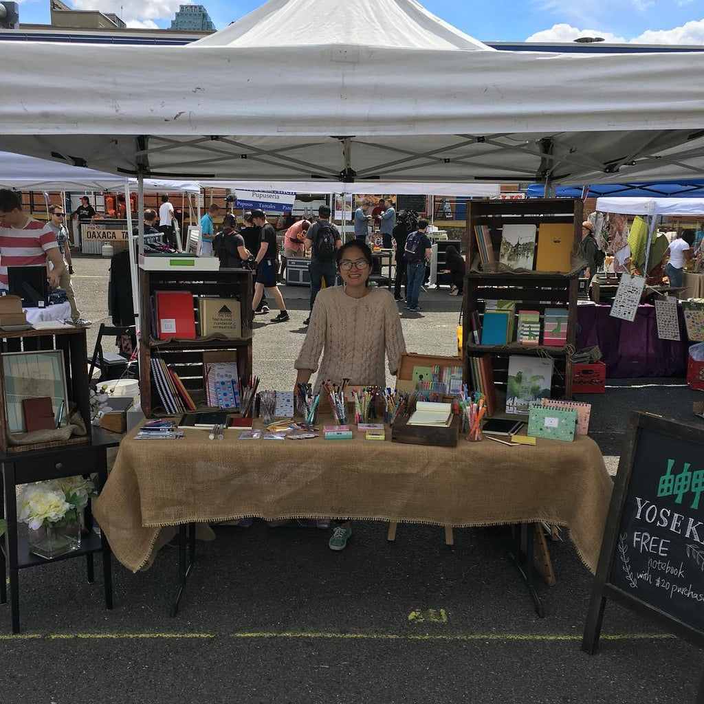 Happy Memorial Day weekend from Yoseka Stationery at LIC Flea!