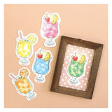 Furukawa Paper Retro-Chic Sticker - Cafe - Melon Cream Soda