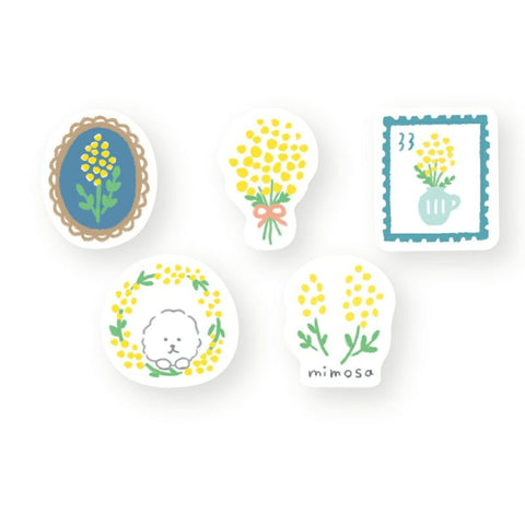 Furukawa Paper Flake Stickers - Fluffy Mimosa
