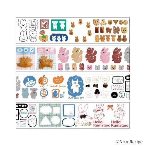 Komamono Creative x Nico-Recipe Clear Roll Sticker (Coming Soon