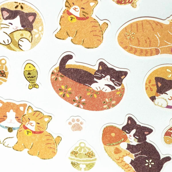 NB - WANOWA Sticker Sheet - Japanese Cat