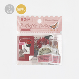 BGM Flake Sticker - Vintage - Red