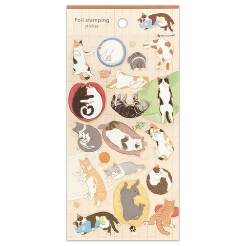 NB - Transparent Sticker Sheet - Rolling Cat