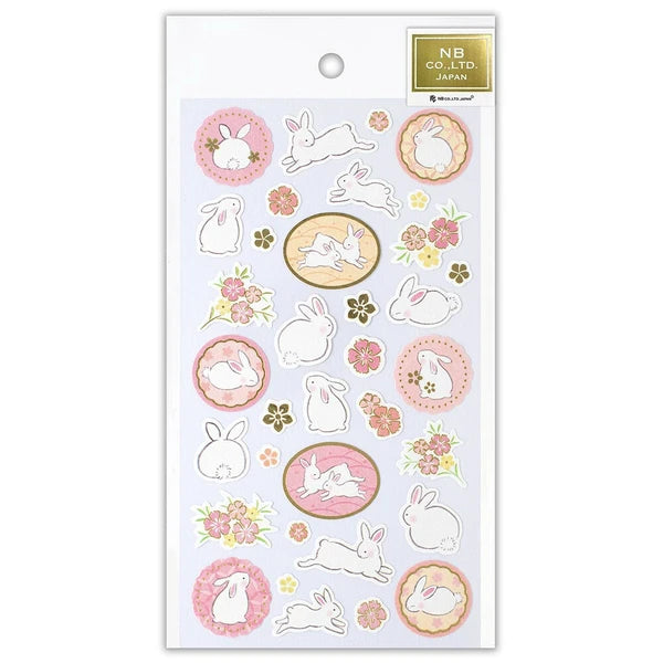 NB - Japanese Style Sticker Sheet - Yufumi Rabbit