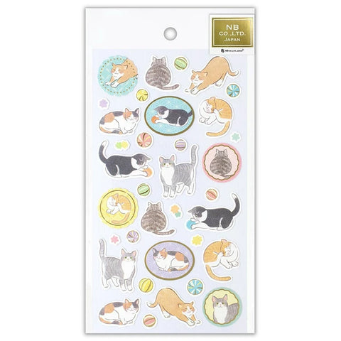 NB - Japanese Style Sticker Sheet - Yufumi Cat