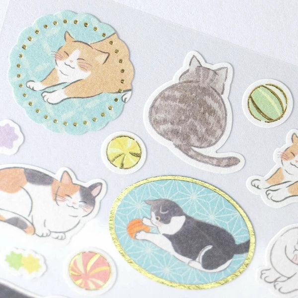 NB - Japanese Style Sticker Sheet - Yufumi Cat