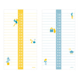 Midori Stand Memo Pad - Vertical Type - Schedule