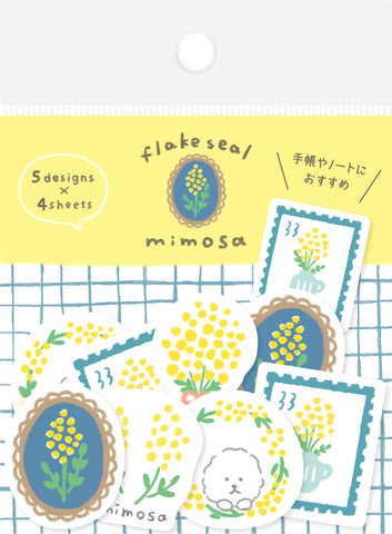 Furukawa Paper Flake Stickers - Fluffy Mimosa