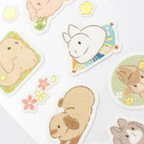 NB - Japanese Style Sticker Sheet - Flower Rabbit