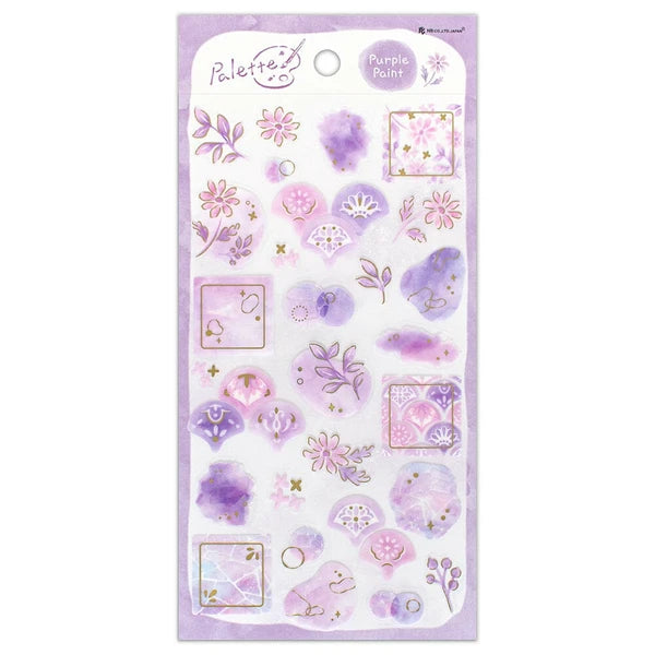 NB - Large Transparent Sticker Sheet - Palette - Lilac