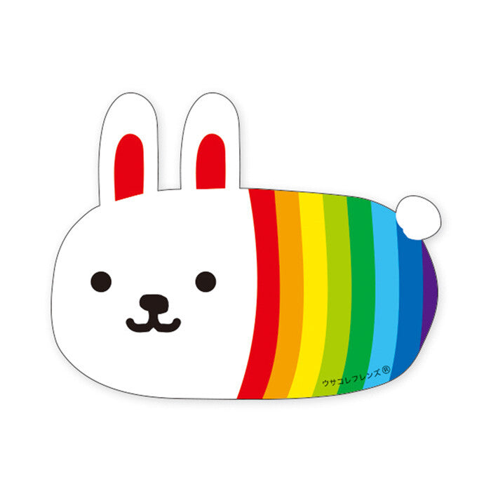 Mind Wave Sticker - Rabbit Collection Friends - Rainbow Rabbit