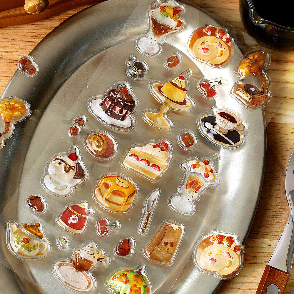 BGM 3D Sticker Sheet - Kyururun - Cafe a la Mode - Brulee (Coming Soon)